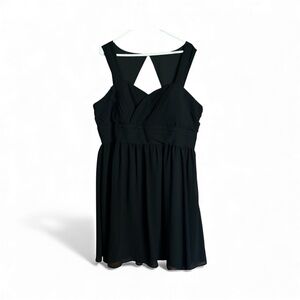 ModCloth Womens Fit And Flare Dress Size 2X Black Cockail Party Evening